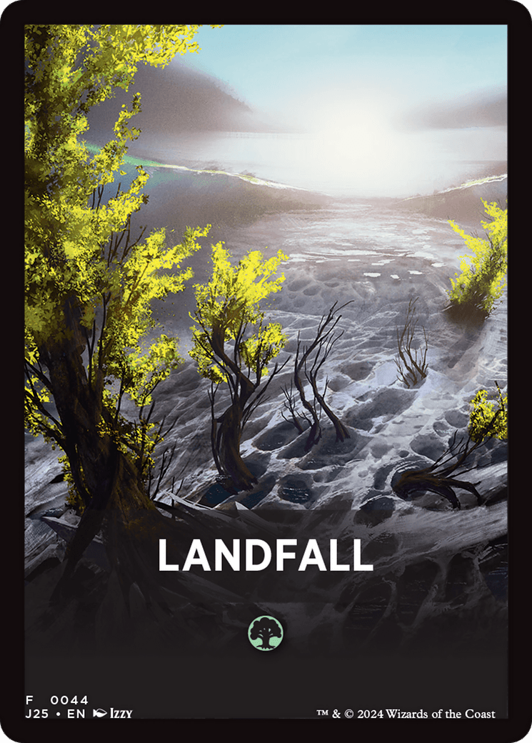 Landfall Theme Card [Foundations Jumpstart Front Cards] MTG Single Magic: The Gathering  | Multizone: Comics And Games