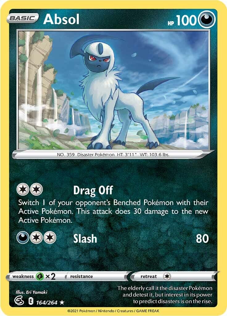 Absol (164/264) [Sword & Shield: Fusion Strike] Pokemon Single Pokémon  | Multizone: Comics And Games