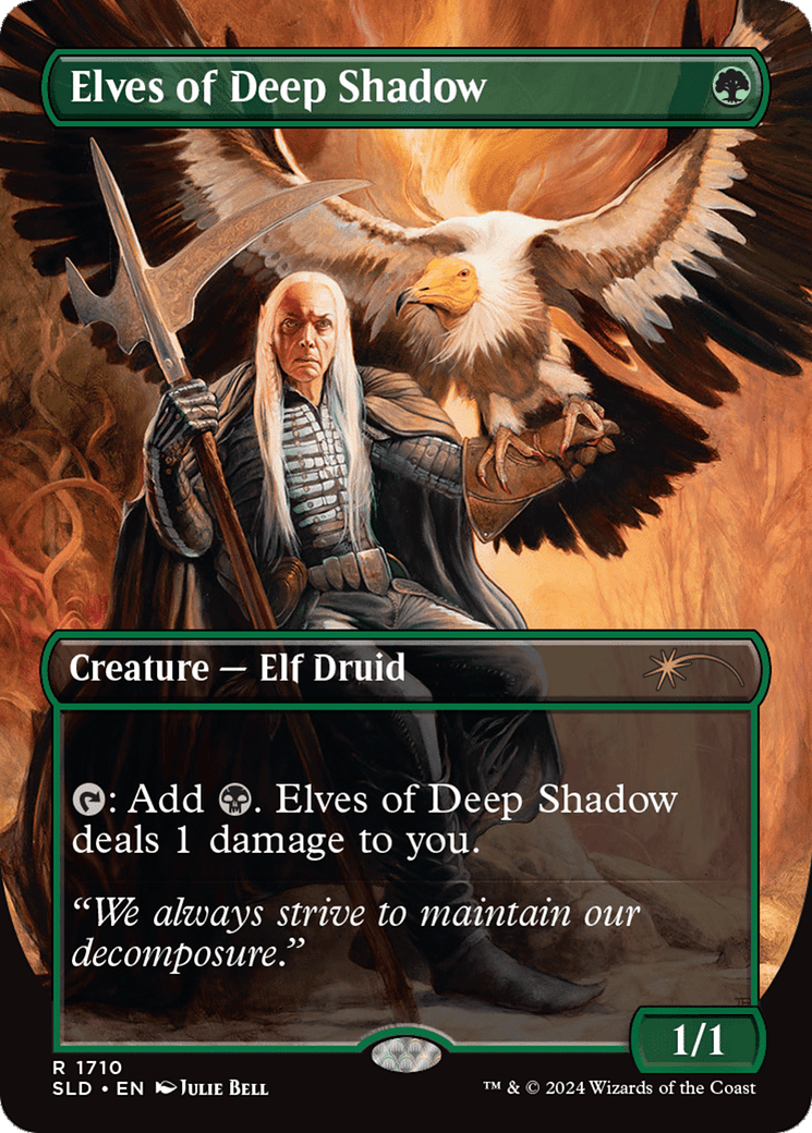 Elves of Deep Shadow (Rainbow Foil) [Secret Lair Drop Series] MTG Single Magic: The Gathering  | Multizone: Comics And Games