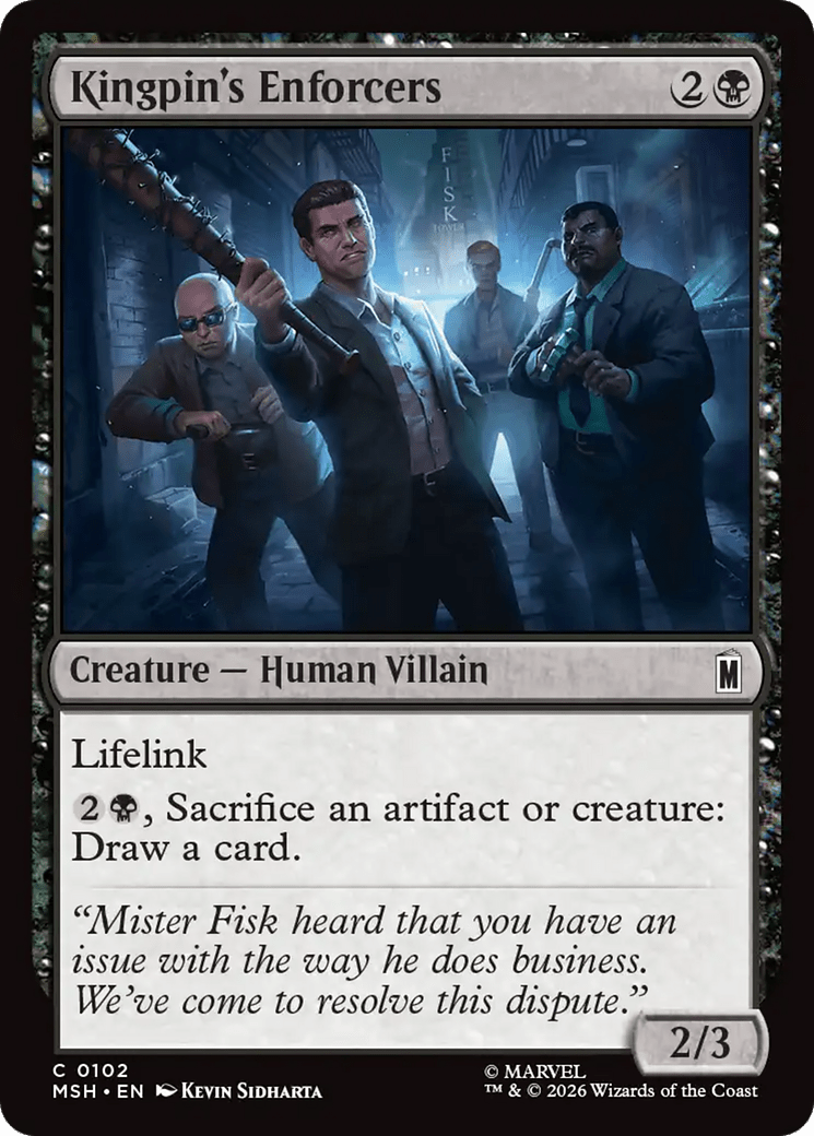 Kingpin's Enforcers [Marvel Super Heroes] MTG Single Magic: The Gathering  | Multizone: Comics And Games