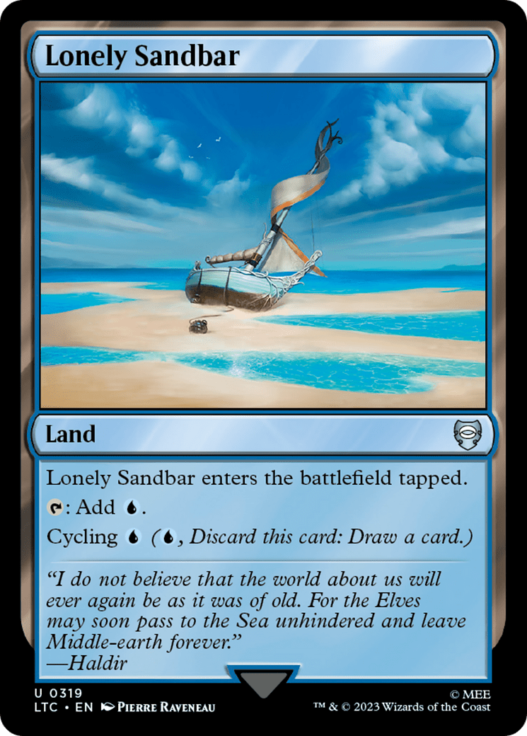 Lonely Sandbar [The Lord of the Rings: Tales of Middle-Earth Commander] MTG Single Magic: The Gathering  | Multizone: Comics And Games