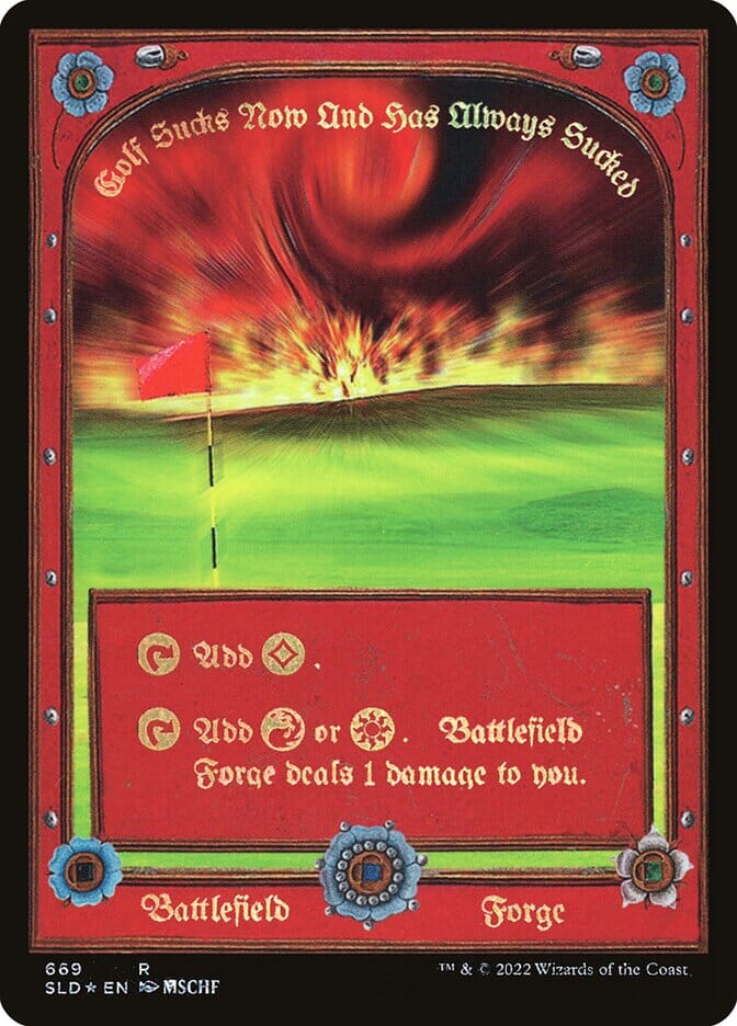 Plains // Battlefield Forge [Secret Lair Drop Promos] MTG Single Magic: The Gathering  | Multizone: Comics And Games