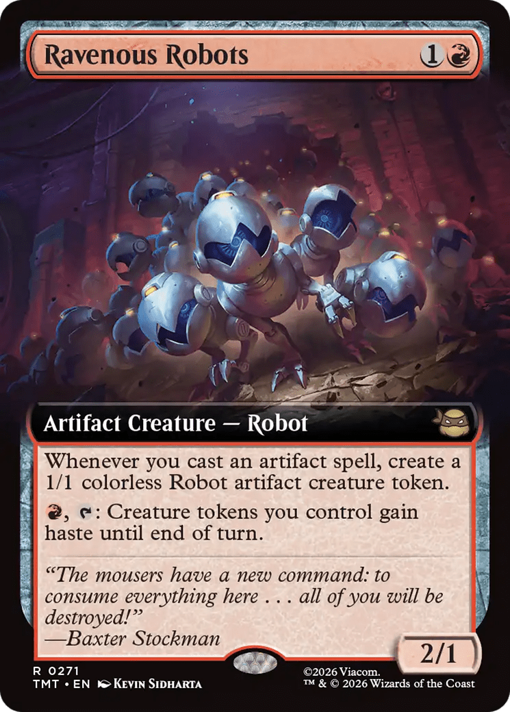 Ravenous Robots (Extended Art) [Teenage Mutant Ninja Turtles] MTG Single Magic: The Gathering  | Multizone: Comics And Games