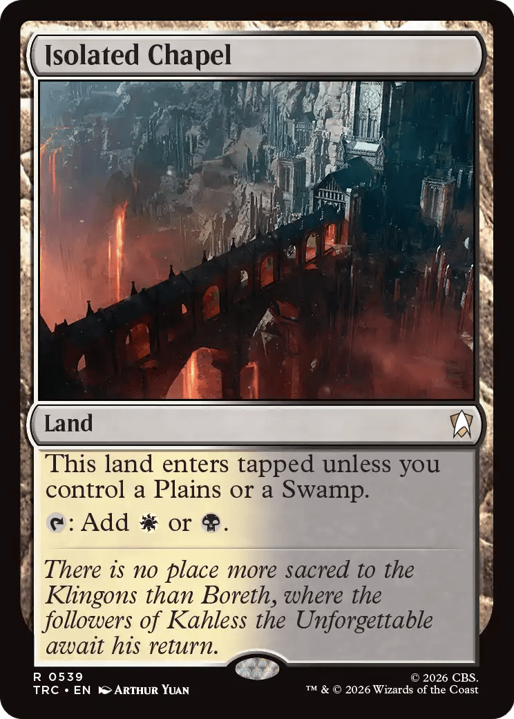Isolated Chapel (Surge Foil) [Star Trek Commander] MTG Single Magic: The Gathering  | Multizone: Comics And Games