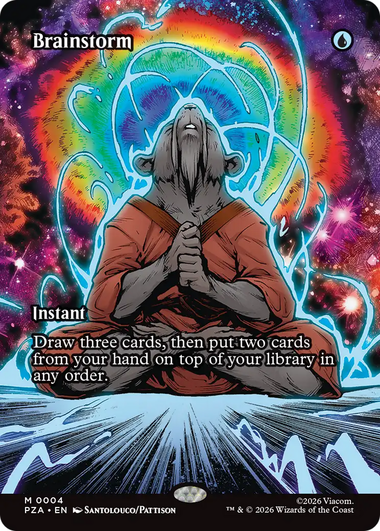 Brainstorm (Borderless) [Teenage Mutant Ninja Turtles Eternal-Legal] MTG Single Magic: The Gathering  | Multizone: Comics And Games