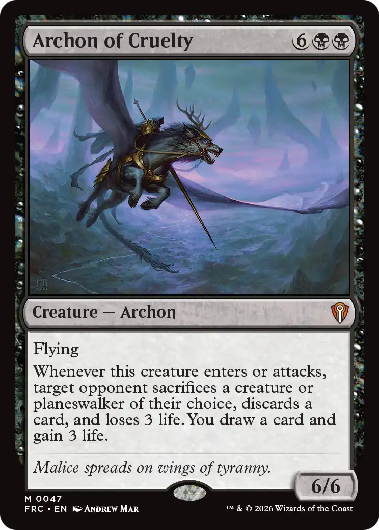 Archon of Cruelty [Reality Fracture Commander] | Multizone: Comics And Games