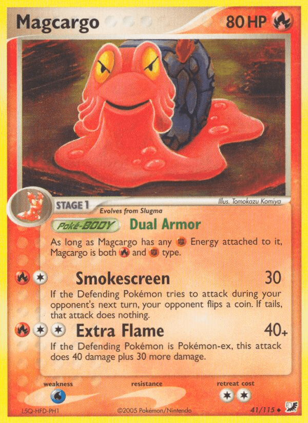 Magcargo (41/115) [EX: Unseen Forces] Pokemon Single Pokémon  | Multizone: Comics And Games