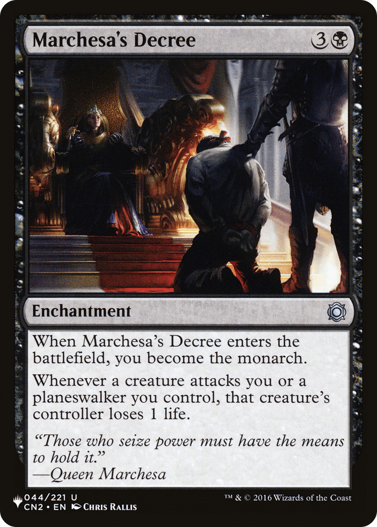 Marchesa's Decree [The List] MTG Single Magic: The Gathering  | Multizone: Comics And Games