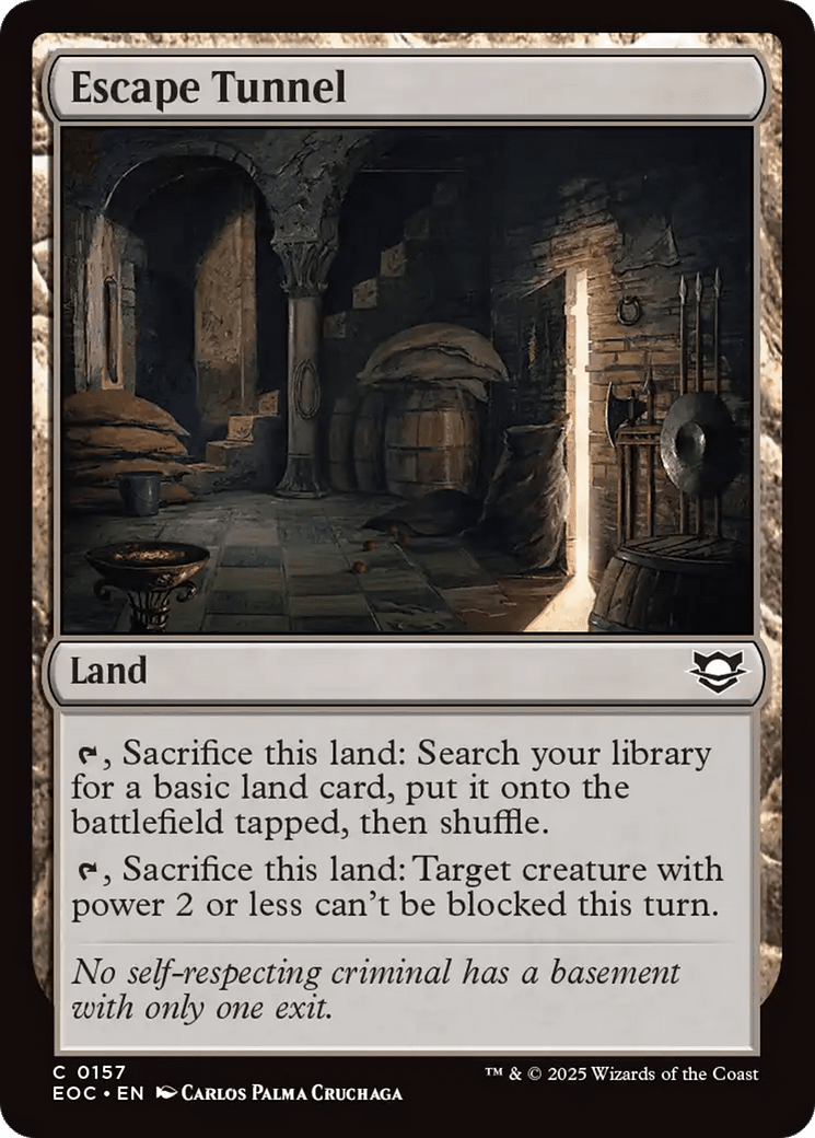Escape Tunnel [Edge of Eternities Commander] MTG Single Magic: The Gathering  | Multizone: Comics And Games