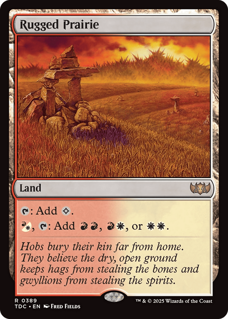 Rugged Prairie [Tarkir: Dragonstorm Commander] MTG Single Magic: The Gathering  | Multizone: Comics And Games