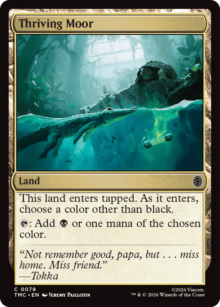 Thriving Moor [Teenage Mutant Ninja Turtles Commander] MTG Single Magic: The Gathering  | Multizone: Comics And Games