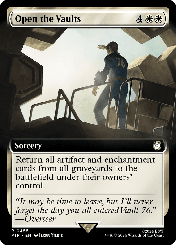 Open the Vaults (Extended Art) [Fallout] MTG Single Magic: The Gathering  | Multizone: Comics And Games
