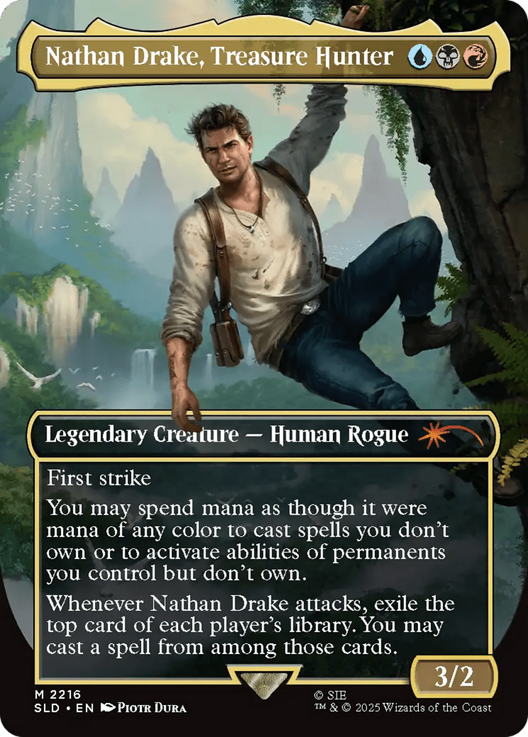 Nathan Drake, Treasure Hunter [Secret Lair Drop Series] MTG Single Magic: The Gathering  | Multizone: Comics And Games