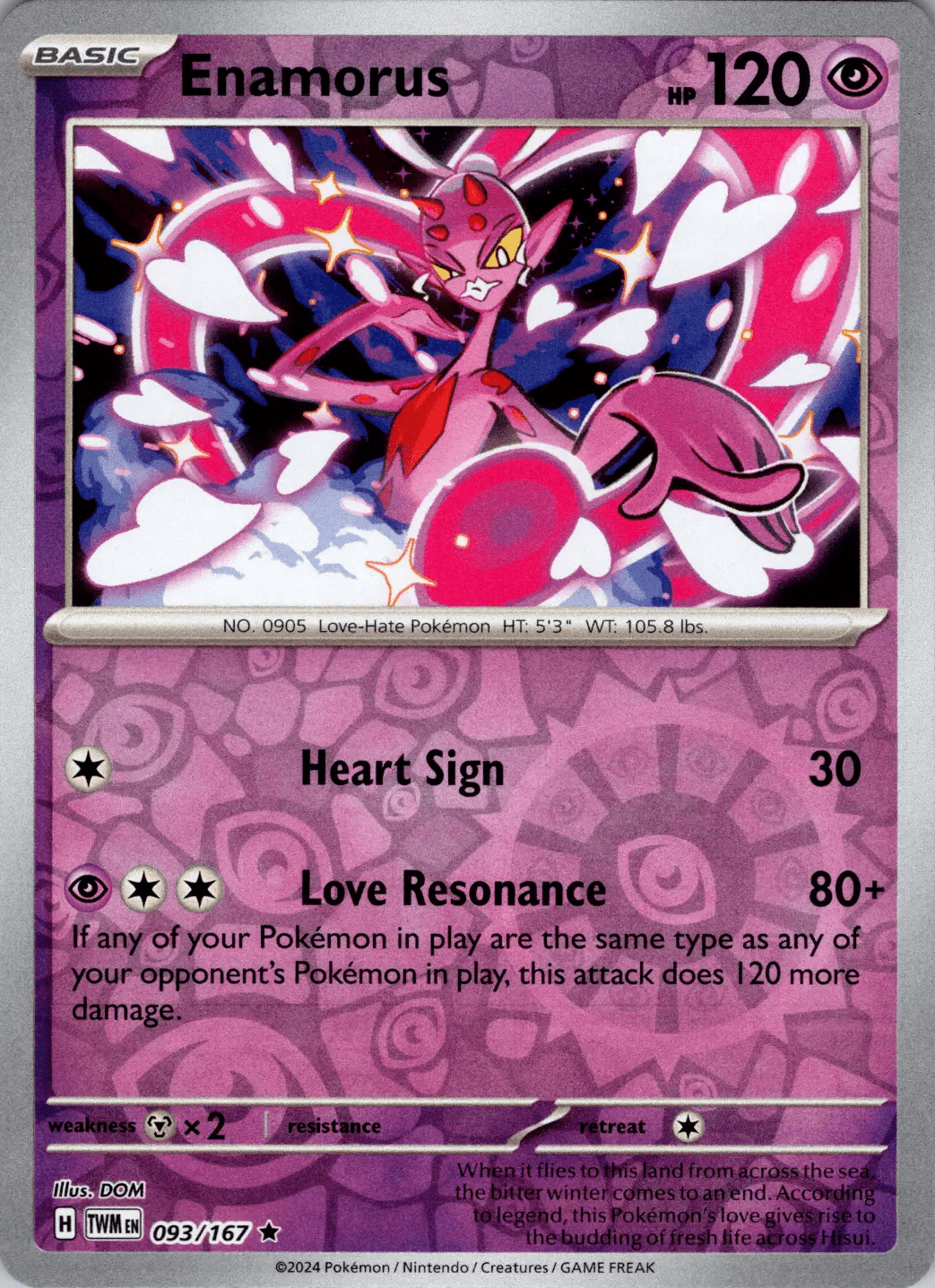 Enamorus (093/167) [Scarlet & Violet: Twilight Masquerade] Pokemon Single Pokémon  | Multizone: Comics And Games