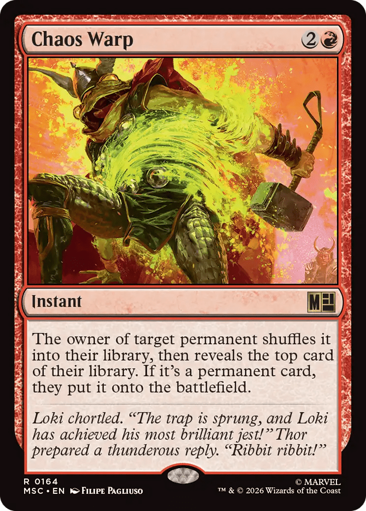 Chaos Warp (Surge Foil) [Marvel Super Heroes Commander] | Multizone: Comics And Games