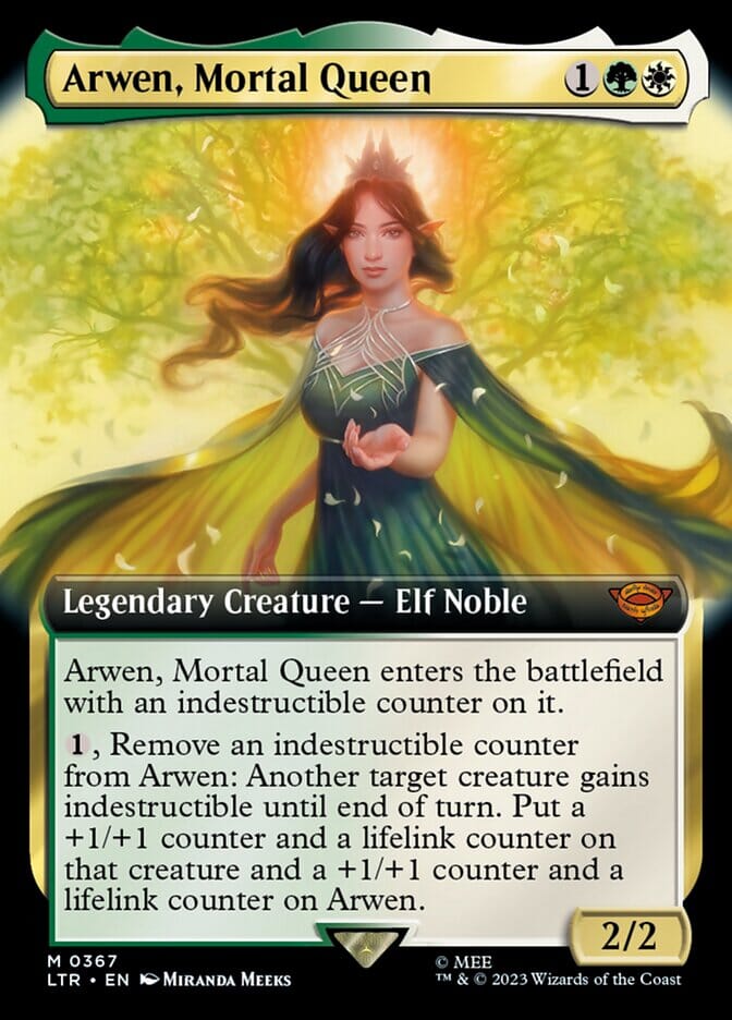 Arwen, Mortal Queen (Extended Art) [The Lord of the Rings: Tales of Middle-Earth] MTG Single Magic: The Gathering  | Multizone: Comics And Games