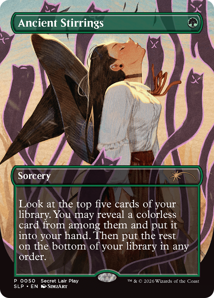 Ancient Stirrings [Secret Lair Showdown] MTG Single Magic: The Gathering  | Multizone: Comics And Games