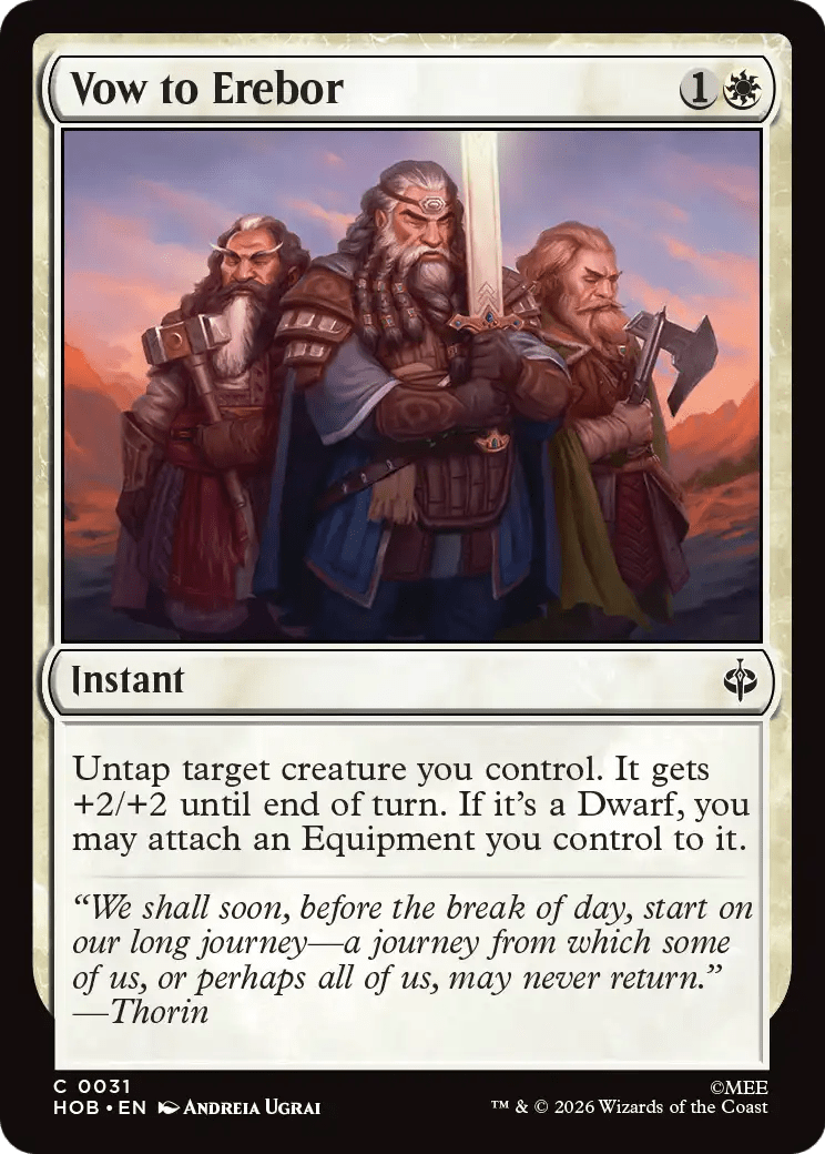 Vow to Erebor [The Hobbit] | Multizone: Comics And Games