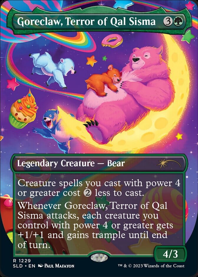 Goreclaw, Terror of Qal Sisma (Borderless) [Secret Lair Drop Series] MTG Single Magic: The Gathering  | Multizone: Comics And Games