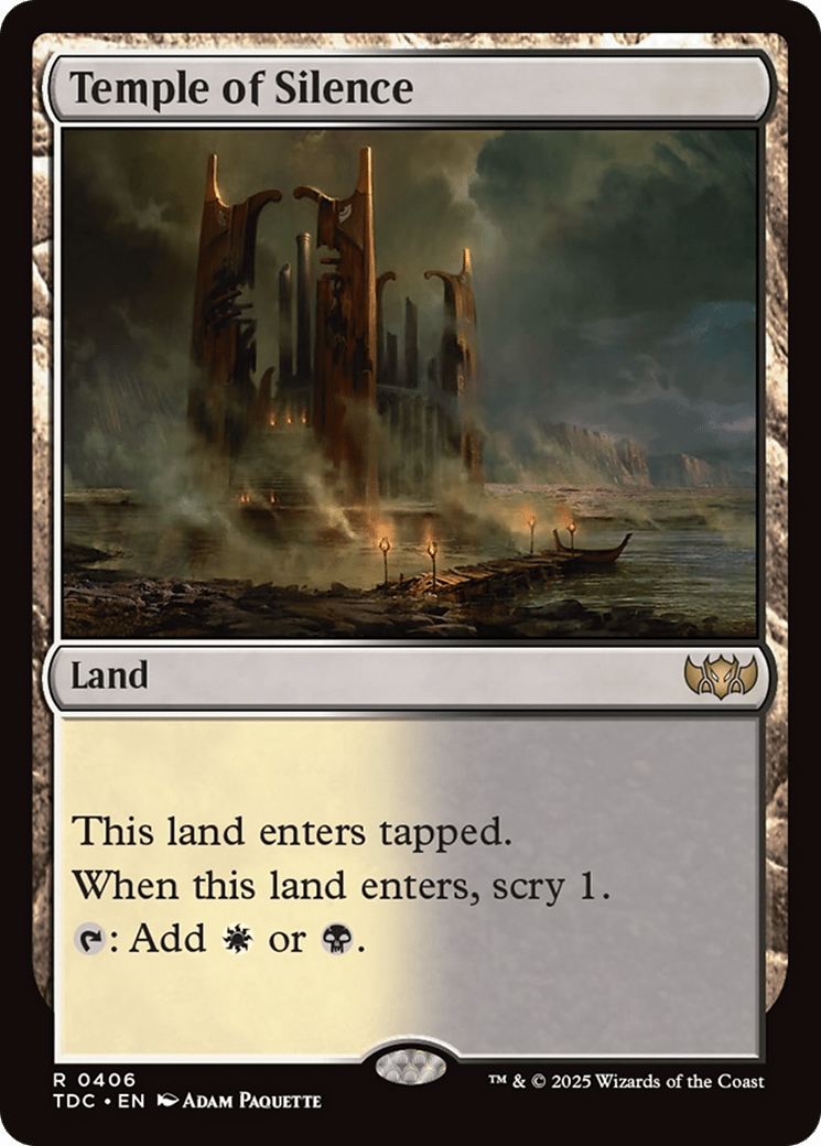 Temple of Silence [Tarkir: Dragonstorm Commander] MTG Single Magic: The Gathering  | Multizone: Comics And Games