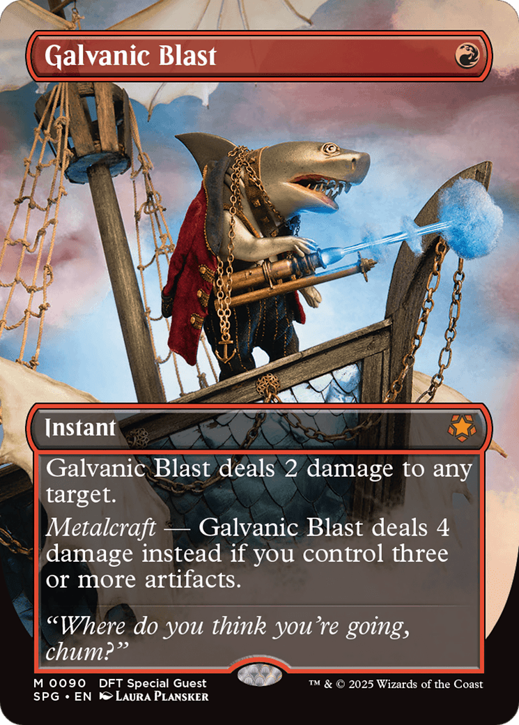 Galvanic Blast (Borderless) [Aetherdrift Special Guests] MTG Single Magic: The Gathering  | Multizone: Comics And Games