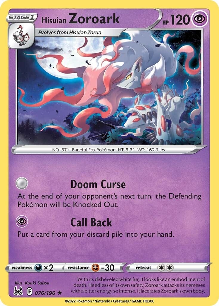 Hisuian Zoroark (076/196) [Sword & Shield: Lost Origin] Pokemon Single Pokémon  | Multizone: Comics And Games