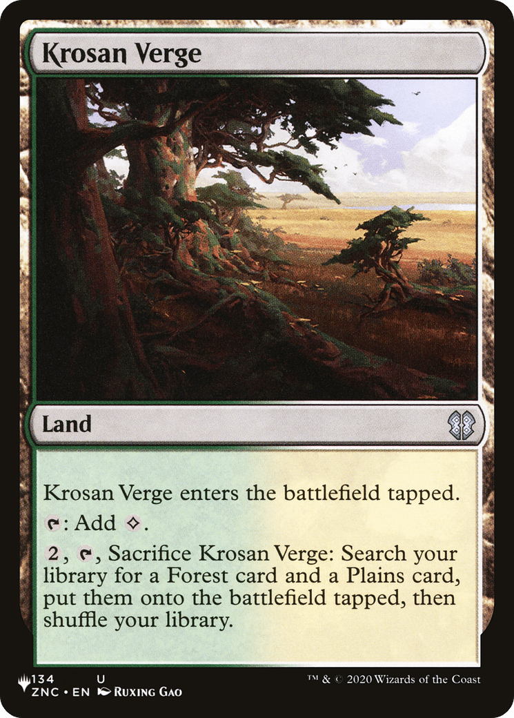 Krosan Verge (ZNC) [The List] MTG Single Magic: The Gathering  | Multizone: Comics And Games