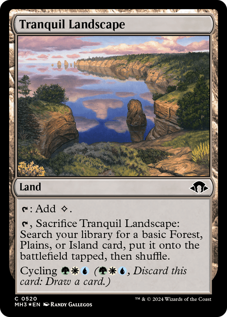 Tranquil Landscape (Ripple Foil) [Modern Horizons 3] MTG Single Magic: The Gathering  | Multizone: Comics And Games