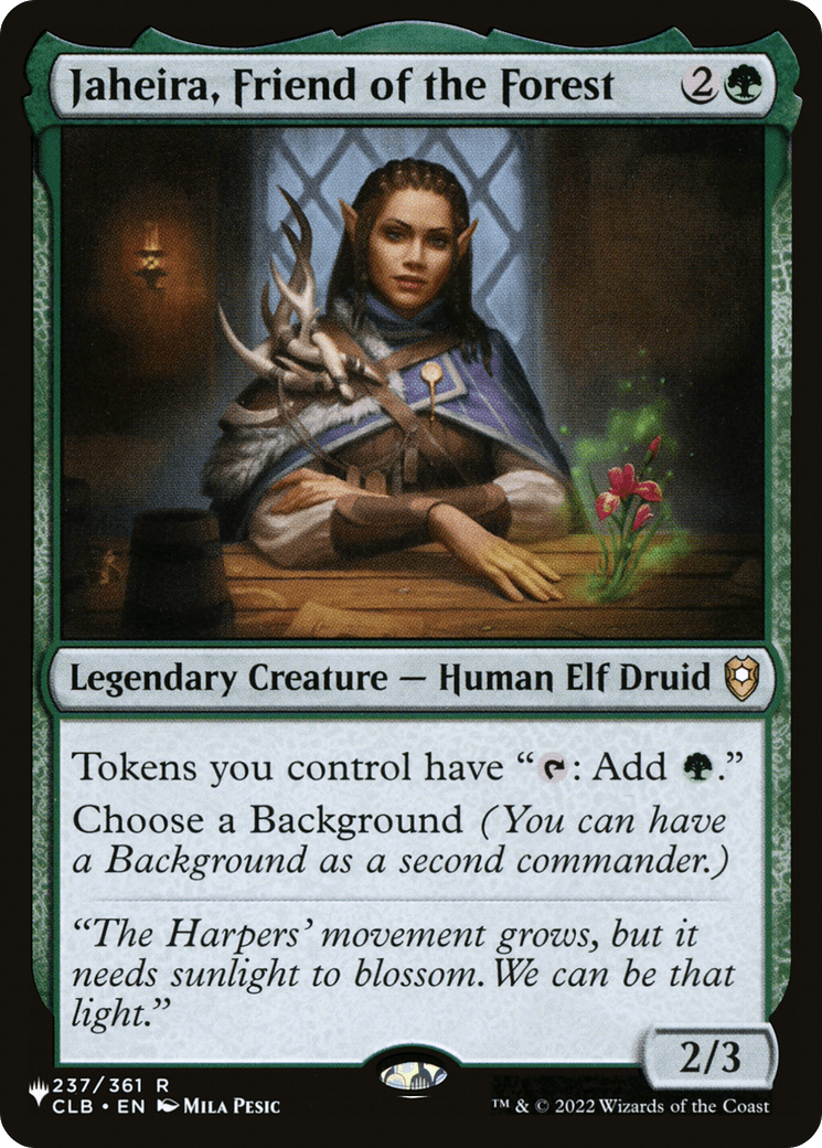 Jaheira, Friend of the Forest [The List] MTG Single Magic: The Gathering  | Multizone: Comics And Games