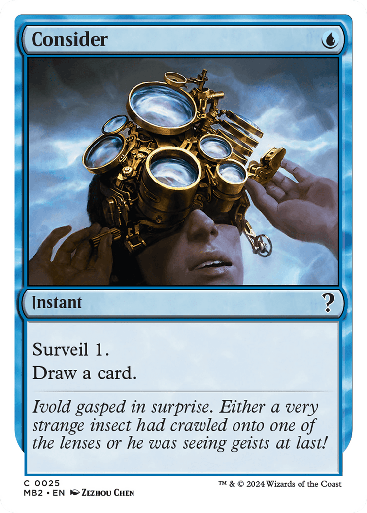 Consider (White Border) [Mystery Booster 2] MTG Single Magic: The Gathering  | Multizone: Comics And Games