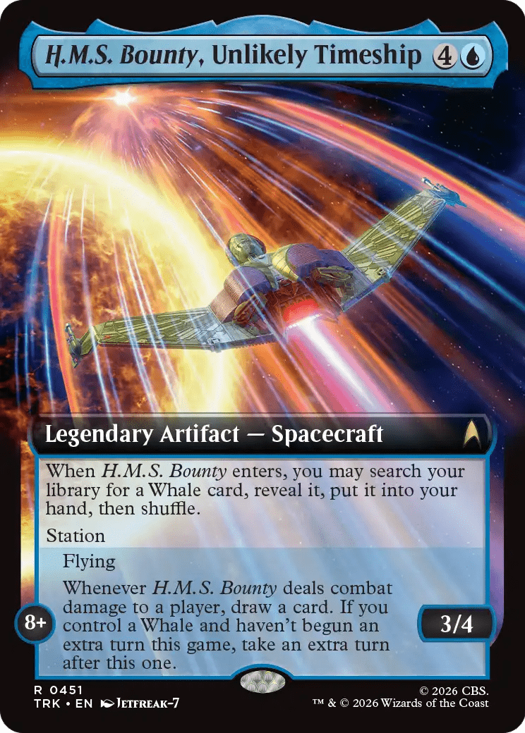 H.M.S. Bounty, Unlikely Timeship (Extended Art) [Star Trek] MTG Single Magic: The Gathering  | Multizone: Comics And Games