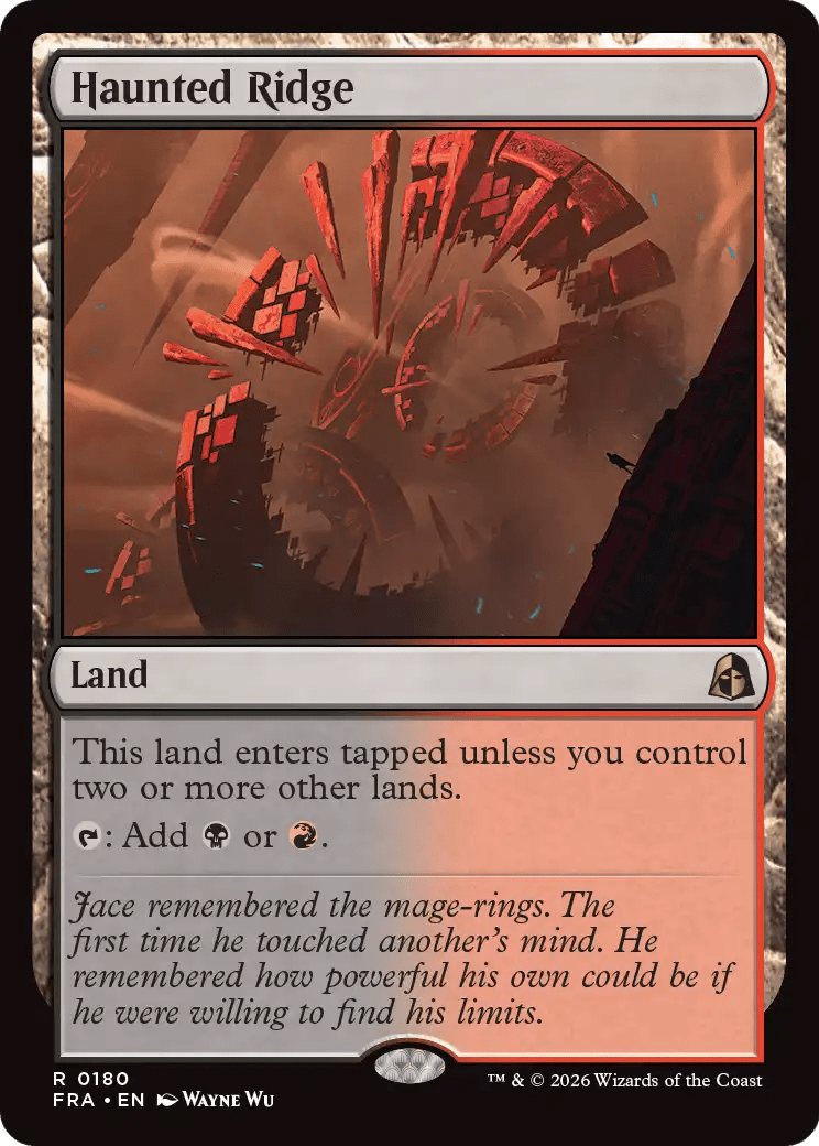 Haunted Ridge [Reality Fracture] MTG Single Magic: The Gathering  | Multizone: Comics And Games