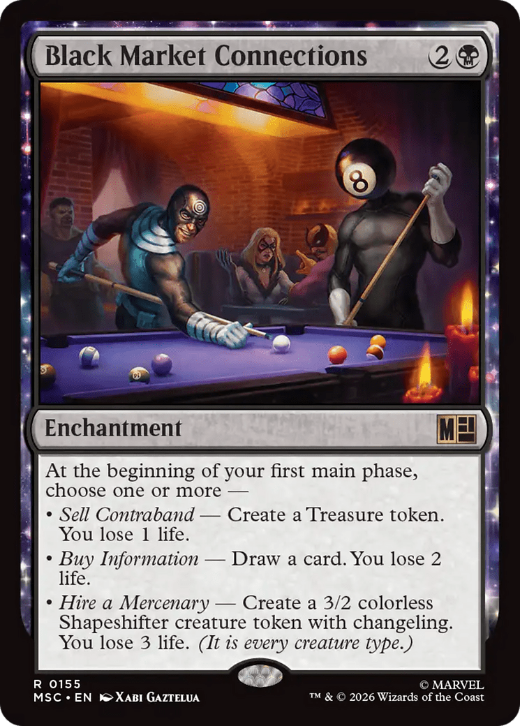 Black Market Connections [Marvel Super Heroes Commander] MTG Single Magic: The Gathering  | Multizone: Comics And Games