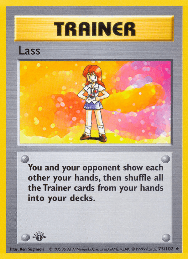 Lass (75/102) (Shadowless) [Base Set 1st Edition] Pokemon Single Pokémon  | Multizone: Comics And Games
