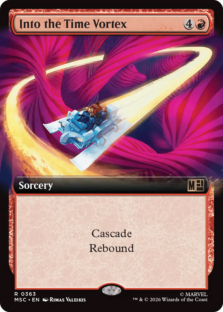 Into the Time Vortex (Extended Art) [Marvel Super Heroes Commander] MTG Single Magic: The Gathering  | Multizone: Comics And Games