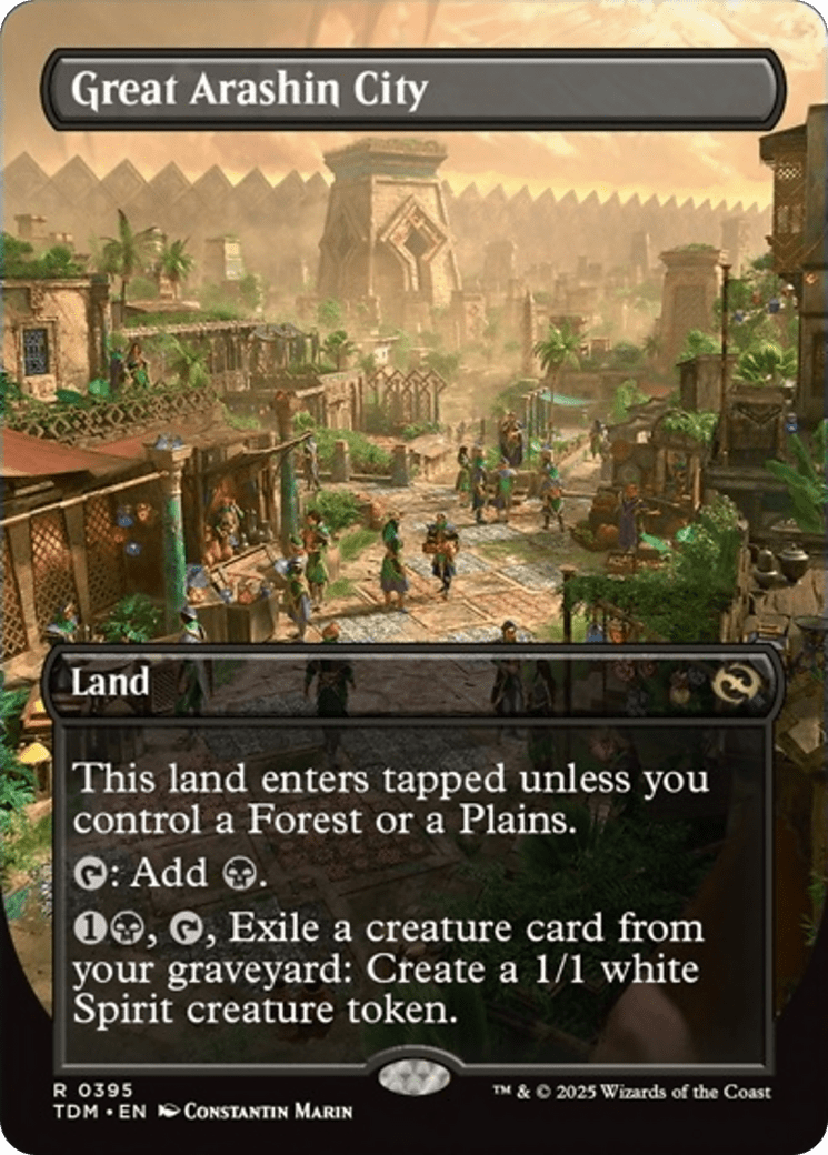 Great Arashin City (Borderless) [Tarkir: Dragonstorm] MTG Single Magic: The Gathering  | Multizone: Comics And Games