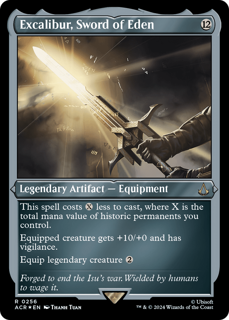 Excalibur, Sword of Eden (Foil Etched) [Assassin's Creed] MTG Single Magic: The Gathering  | Multizone: Comics And Games