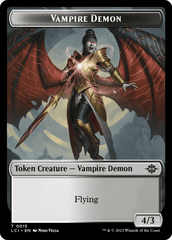 Vampire (0004) // Vampire Demon Double-Sided Token [The Lost Caverns of Ixalan Commander Tokens] MTG Single Magic: The Gathering  | Multizone: Comics And Games