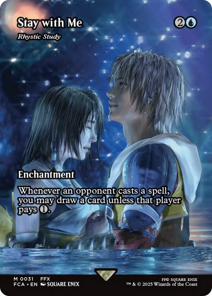 Stay with Me - Rhystic Study (Showcase) [FINAL FANTASY : Through the Ages] MTG Single Magic: The Gathering  | Multizone: Comics And Games