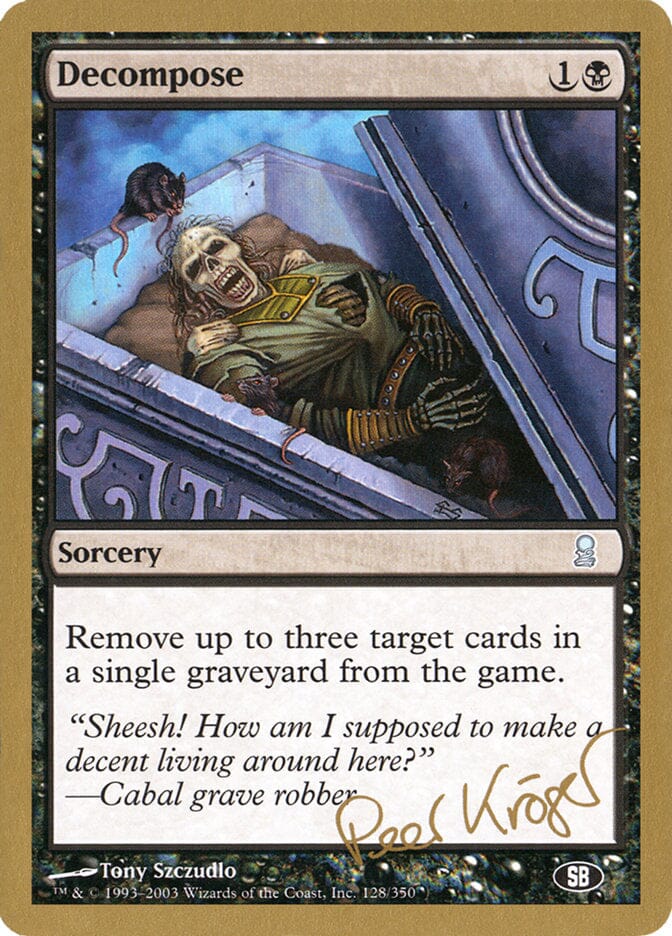 Decompose (Peer Kroger) (SB) [World Championship Decks 2003] MTG Single Magic: The Gathering  | Multizone: Comics And Games