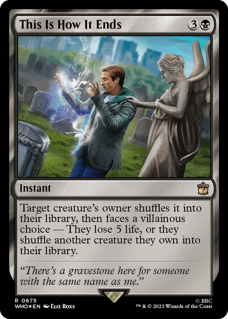 This Is How It Ends (Surge Foil) [Doctor Who] MTG Single Magic: The Gathering  | Multizone: Comics And Games