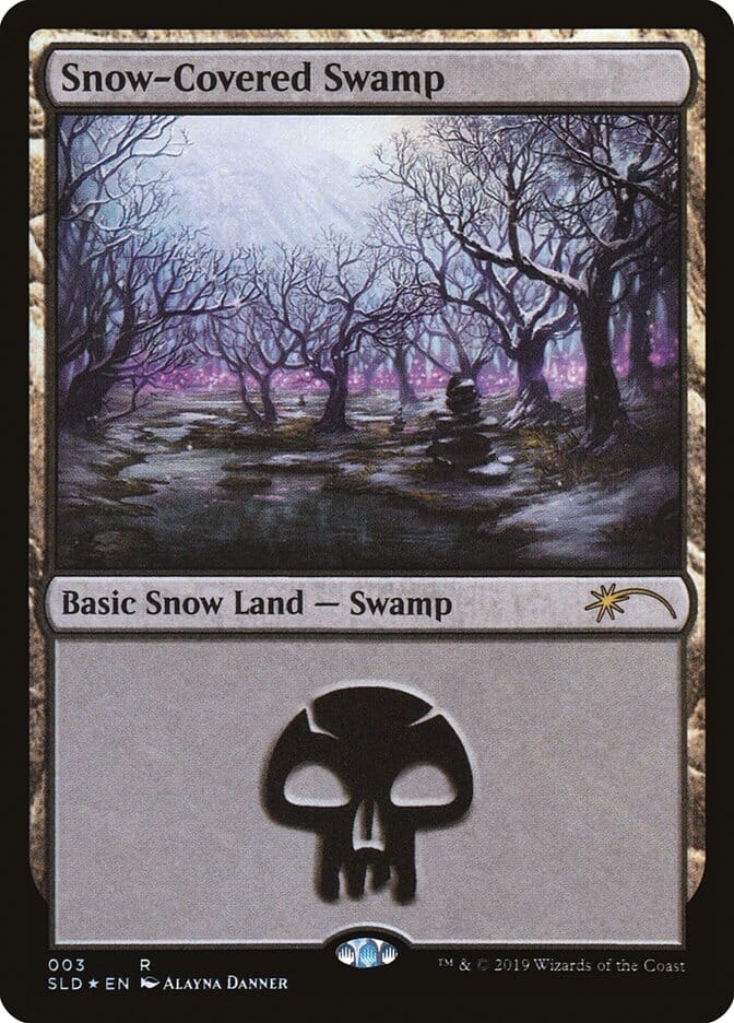 Snow-Covered Swamp (003) [Secret Lair Drop Series] MTG Single Magic: The Gathering  | Multizone: Comics And Games