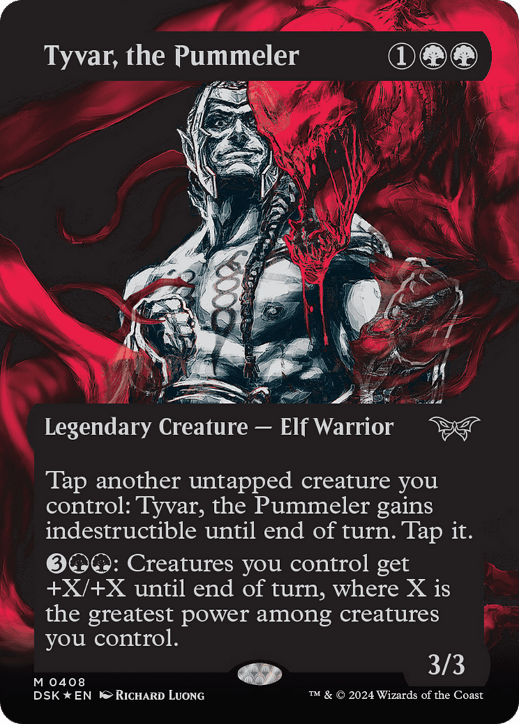 Tyvar, the Pummeler (Showcase) (Textured) [Duskmourn: House of Horror] MTG Single Magic: The Gathering  | Multizone: Comics And Games