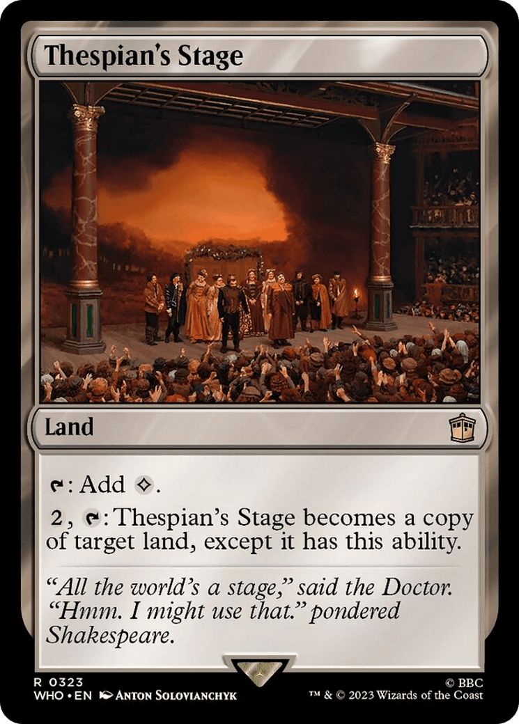 Thespian's Stage [Doctor Who] MTG Single Magic: The Gathering  | Multizone: Comics And Games