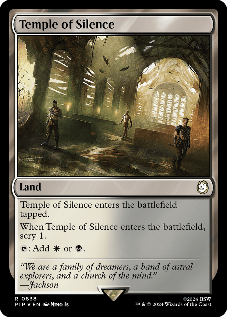 Temple of Silence (Surge Foil) [Fallout] MTG Single Magic: The Gathering  | Multizone: Comics And Games