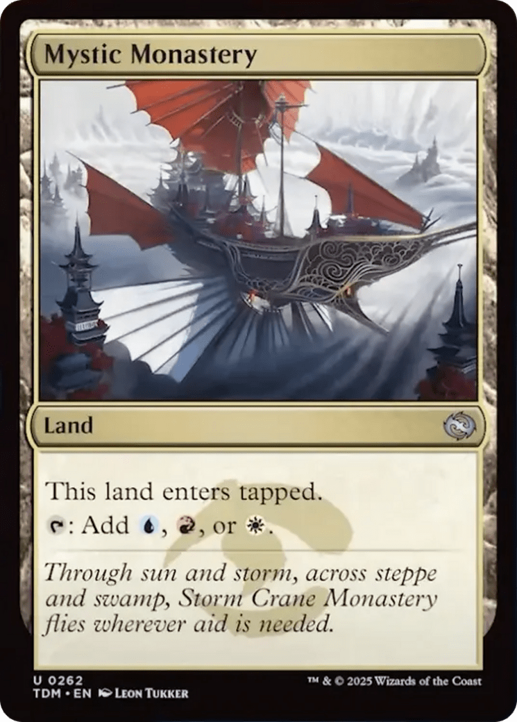 Mystic Monastery [Tarkir: Dragonstorm] MTG Single Magic: The Gathering  | Multizone: Comics And Games