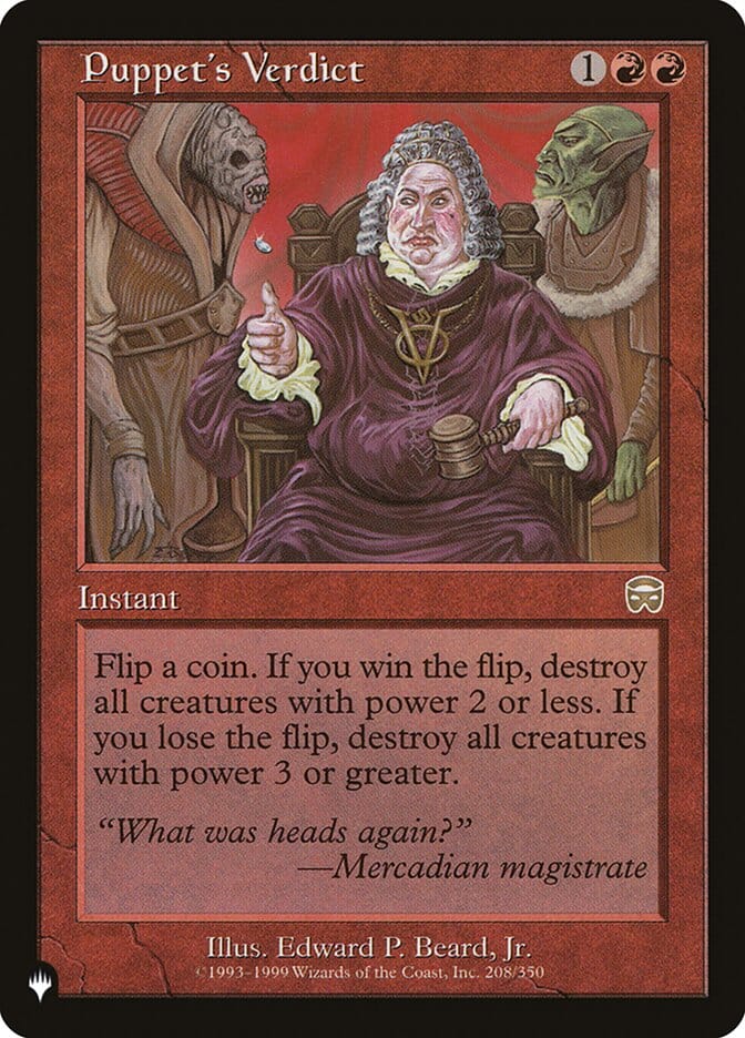 Puppet's Verdict [The List] MTG Single Magic: The Gathering  | Multizone: Comics And Games