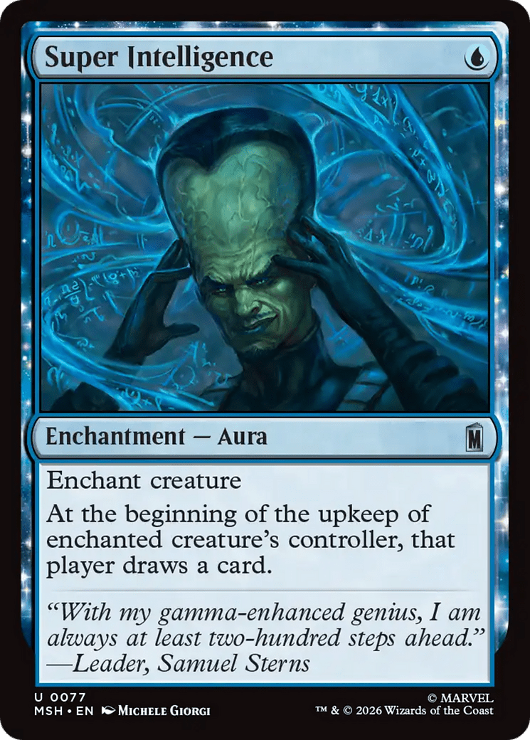 Super Intelligence [Marvel Super Heroes] MTG Single Magic: The Gathering  | Multizone: Comics And Games