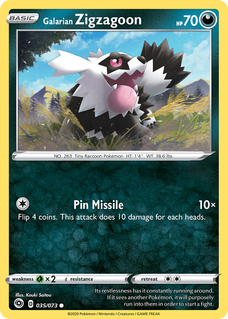 Galarian Zigzagoon (035/073) [Sword & Shield: Champion's Path] Pokemon Single Pokémon  | Multizone: Comics And Games