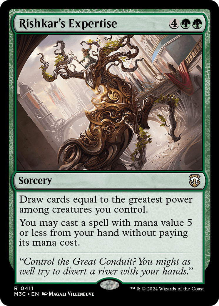 Rishkar's Expertise (Ripple Foil) [Modern Horizons 3 Commander] MTG Single Magic: The Gathering  | Multizone: Comics And Games